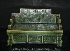 Estátua de sofá-cama de pato mandarim lótus porcelana esmalte verde porcelana antiga 9,6 " comprar usado  Enviando para Brazil
