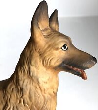 Porcelana vintage belga Malinois Itália cachorro pastor alemão Capodimonte 8" , usado comprar usado  Enviando para Brazil
