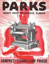 Używany, Tool Machinery Brochure - Parks - Heavy Duty Thickness Planer - c1960's (TL360) na sprzedaż  Wysyłka do Poland