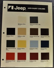 1979 jeep colors for sale  Olympia