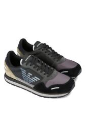 Tênis de corrida masculino EA7 EMPORIO ARMANI AUTÊNTICO usado azul cinza tamanho 9 comprar usado  Enviando para Brazil
