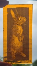 Stained glass rabbit for sale  BATTLE