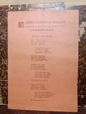 Opera nazionale balilla usato  Villa Santo Stefano