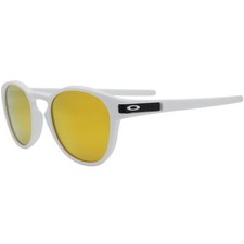 Óculos de sol masculino Oakley com trava personalizada armação branca fosca lente ouro irídio 24K comprar usado  Enviando para Brazil