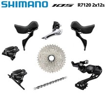 Usado, Shimano 105 R7100/R7120 2x12 24 velocidades conjunto hidráulico de estrada sem manivela e BB 6 peças comprar usado  Enviando para Brazil