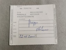 Zenith vintage warranty usato  San Giorgio a Cremano