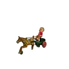 Brinquedo mecânico de corda e celulóide pré-guerra para cavalos, usado comprar usado  Enviando para Brazil