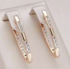 Usado, Brincos de strass de ouro champanhe em forma de V comprar usado  Enviando para Brazil
