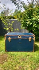 Vintage travel trunk for sale  HOLYWELL