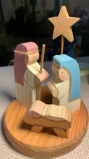 Vtg wooden nativity for sale  Unionville