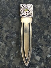 DESLUMBRANTE MARCADOR DE LIVRO VINTAGE PRATA 925 DESIGN CELTA, usado comprar usado  Enviando para Brazil