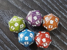 MTG, Khans Of Tarkir, Spindown D20 dados cada um (5 dados no total) comprar usado  Enviando para Brazil
