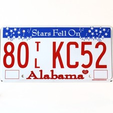 Placa de licença de reboque suplementar KC52 dos Estados Unidos Alabama sem etiqueta comprar usado  Enviando para Brazil