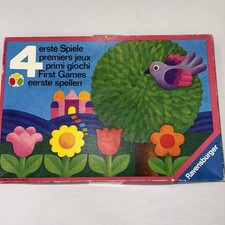 VINTAGE 4 primeiros jogos Ravensburger 1974 crianças cores quatro jogos de tabuleiro comprar usado  Enviando para Brazil