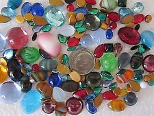 LOTE SUELTO DE 100 CABAJONES Y BOMBAS DE VIDRIO DE COLECCIÓN REPARACIÓN DE JOYAS MEZCLA ARTESANÍAS segunda mano  Embacar hacia Mexico