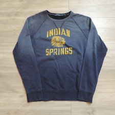 Moletom Polo Ralph Lauren gola redonda molas indianas chefe cabeça azul marinho masculino grande comprar usado  Enviando para Brazil