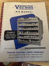 Verson die manual for sale  Chouteau