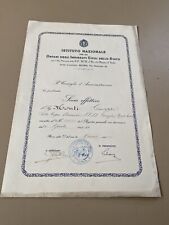 Ww2 diploma attestato usato  Casalecchio di Reno