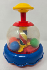 Usado, Brinquedo giratório vintage marca caixa azul push-down para bebê ou criança TESTADO comprar usado  Enviando para Brazil