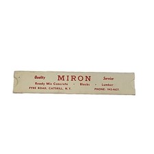 Calculadora de bloco de concreto vintage Miron concreto/madeira, Catskill NY, prata comprar usado  Enviando para Brazil
