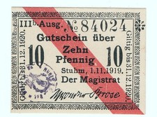 Stuhm 1919 westpreußen gebraucht kaufen  Deutschland