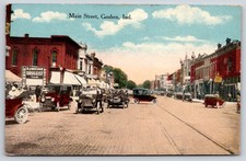 Goshen Indiana~Main Street Downtown~1916 Pocztówka na sprzedaż  Wysyłka do Poland