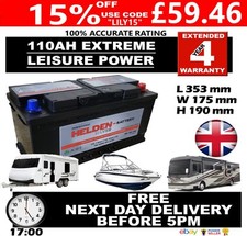 12v 110ah leisure for sale  LUTON