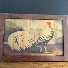 Painted rooster wood for sale  Coralville