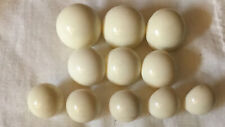 White dome buttons for sale  CATERHAM