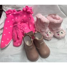 ~ NOVO ~ Lote misto de bota de pele sintética para bebê/criança menina, sapatos, chapéu, luva 12-24 M, usado comprar usado  Enviando para Brazil