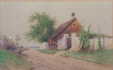 Antique austrian watercolor d'occasion  Paris I