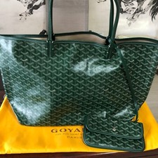 Goyard green cowhide and canvas women's bag comprar usado  Enviando para Brazil