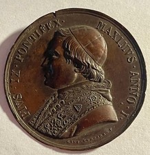 Usado, Medalha/medalhão antigo PAPA PIUS IX MAXIMUS ANNO I comprar usado  Enviando para Brazil