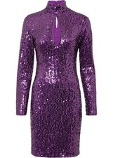 Minikleid dunkelviolett langar gebraucht kaufen  Deutschland