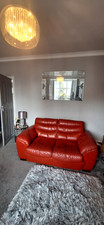 Dfs red leather for sale  HUDDERSFIELD
