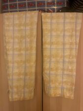 Yellow squared curtains for sale  ENFIELD