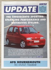 Fiat range update for sale  BOURNE