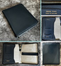 Vintage blue leather for sale  SHEFFIELD