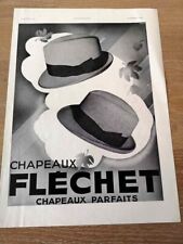 Publicité 1935 chapeaux d'occasion  Bordeaux-