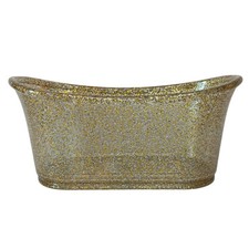 Usado, Banheira Bath And Body Works glitter plástico acrílico ouro e prata 11 x 5 x 4 comprar usado  Enviando para Brazil