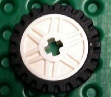 LEGO 56903c01 White Wheel 18mm D. x 8mm Fake Bolts Shallow Spokes Axle Hole Tire comprar usado  Enviando para Brazil