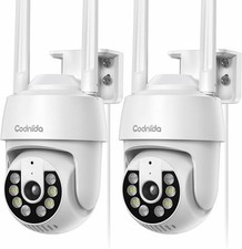 Zestaw kamer zewnętrznych Codnida 2 sztuki, 2 K, WiFi 2,4 GHz towar B, używany na sprzedaż  PL