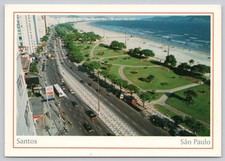 Cartão postal c26299 Santos SP Brasil, usado comprar usado  Enviando para Brazil