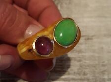 Ring bernstein amethyst gebraucht kaufen  Waging a.See