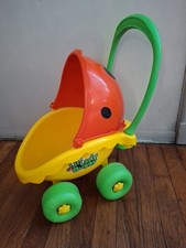 Carrinho infantil vintage L’il Lady Buggy com alça e sino brinquedo South Bend 18" , usado comprar usado  Enviando para Brazil