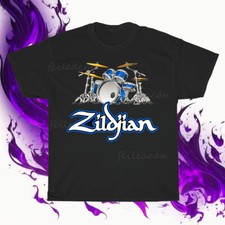 Camiseta americana logotipo percussão Zildjian K nova em folha engraçada tamanho P a 5XL comprar usado  Enviando para Brazil