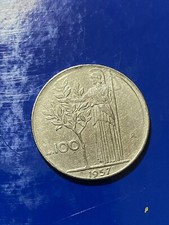 100 lire 1957 usato  Civitanova Marche