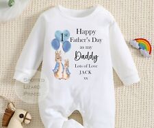 Feliz 1º Dia dos Pais como meu pai roupa bebê primeiro dia dos pais bebê crescer comprar usado  Enviando para Brazil
