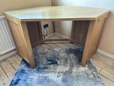 Corner desk oak for sale Corner desk oak for sale  OAKHAM