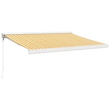 Zwijana markiza, żółto-biała, 3x2,5 m, tkanina i aluminium na sprzedaż  PL